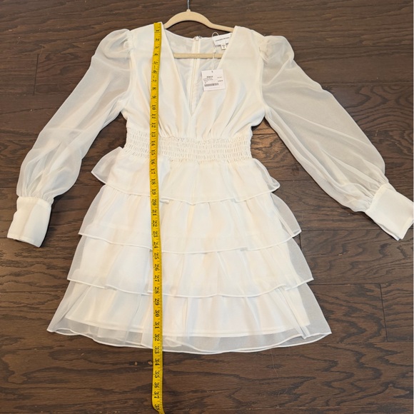 Lavender Brown Elaina Mini Dress - White Size Medium NWT - Picture 5 of 9